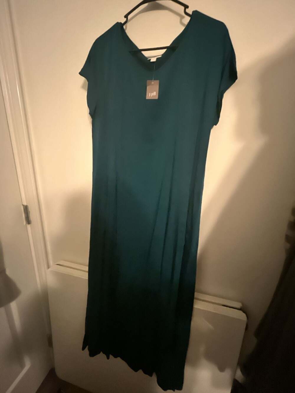Pure Jill J.Jill Teal Green Maxi Dress Size M